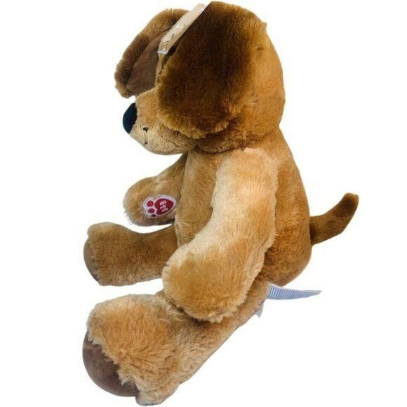 2016 Build A Bear DRECHT Chocolate Brown Puppy Dog Plush Stuffed Toy 17" - Picture 4 of 8